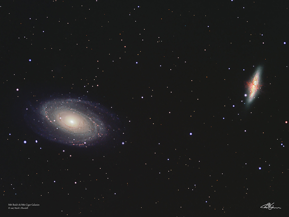 M81 and 82 by Mark Blundell.  Image used with kind permission.