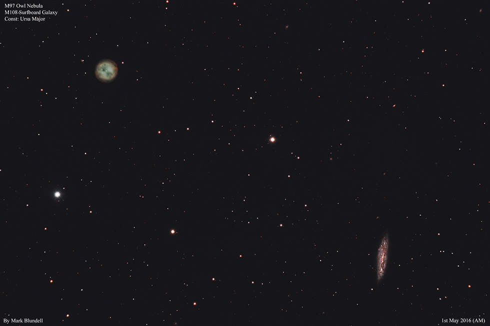 M97 and 108 by Mark Blundell.  Image used with kind permission.