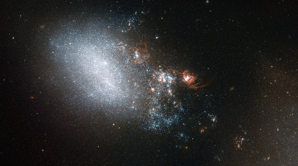 NGC4485 and 4490 - HST Image.  Public Domain.